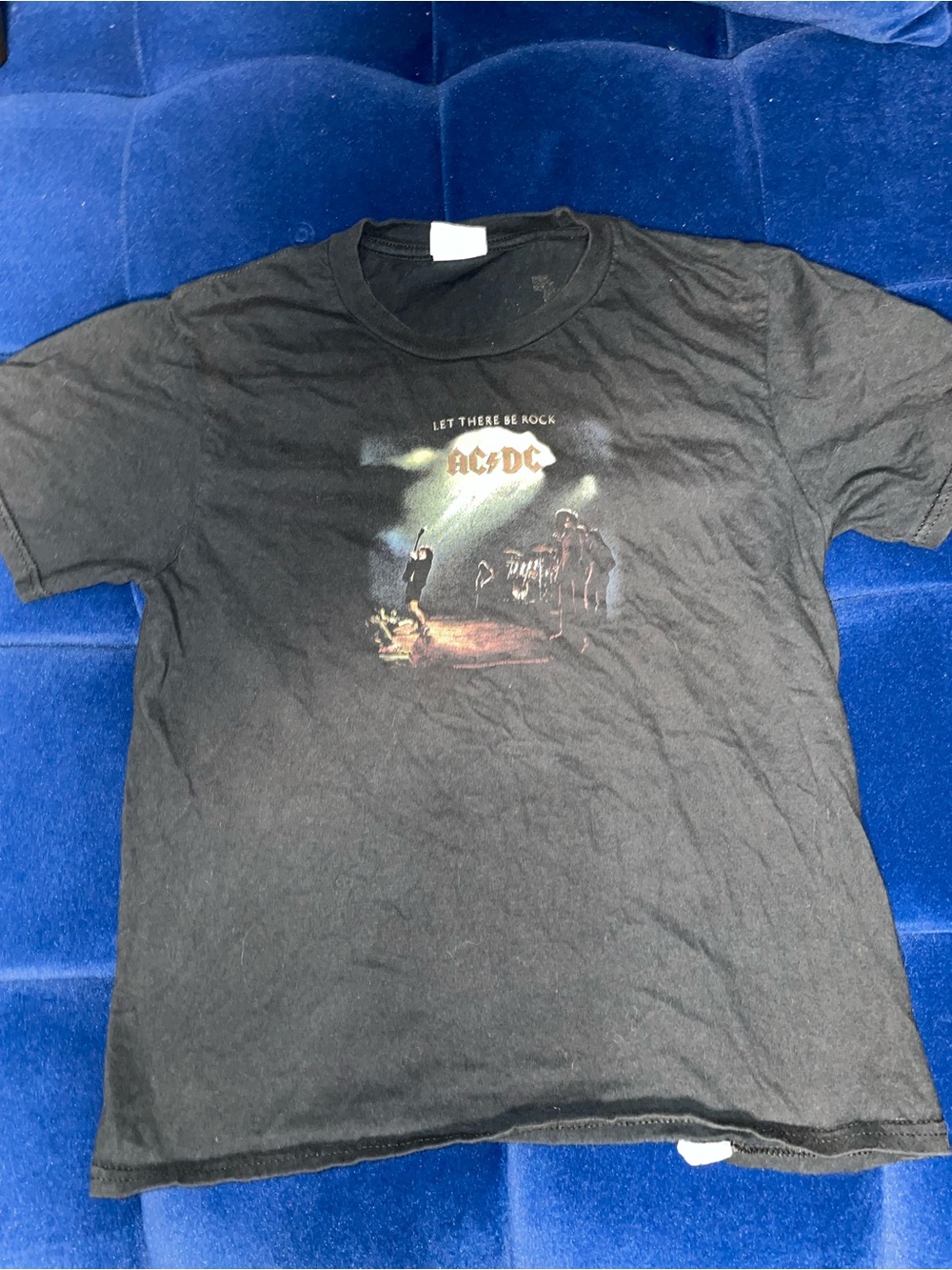 AC/DC 'Let There Be Rock' Black Graphic Tee - Men vintage 2000